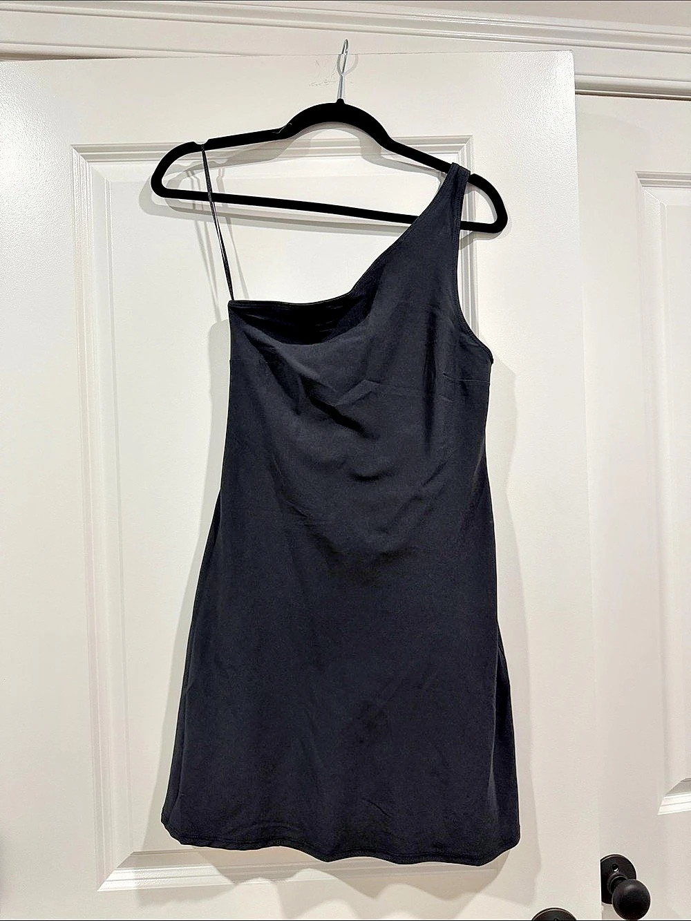 Abercrombie & Fitch YPB One-Shoulder Active Dress Black XS